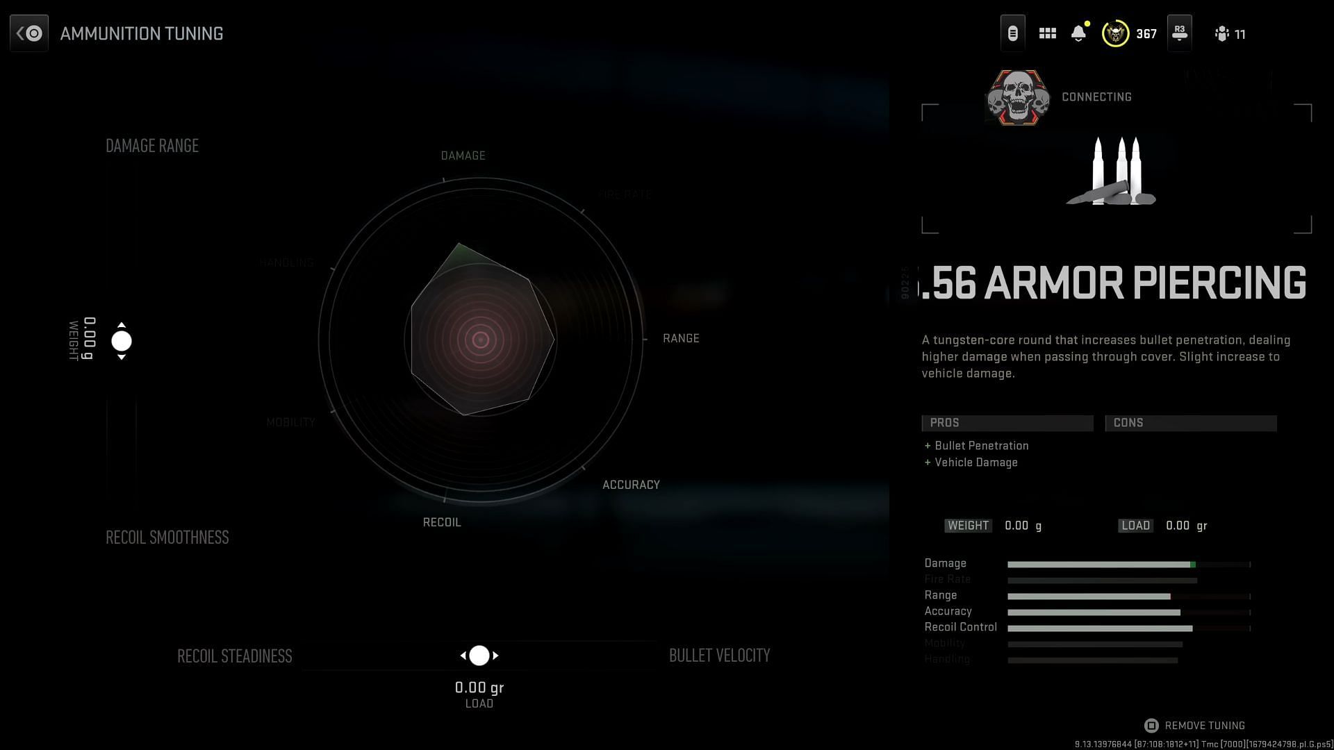 Ammunition type tuning in Modern Warfare 2 (Image via @TheXclusiceAce on YouTube)