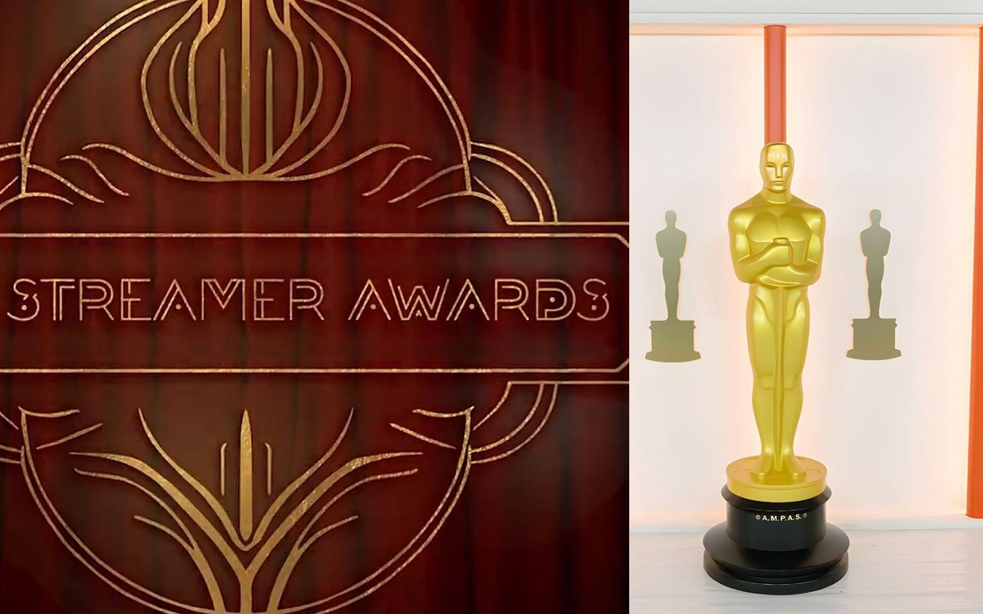 Streaming community on Twitter compared The Streamer Awards 2023 to The Oscars 2023 (Image via Sportskeeda)