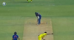 [Watch] Mitchell Starc removes Virat Kohli for 4 with a searing in-swinger in IND vs AUS 1st ODI
