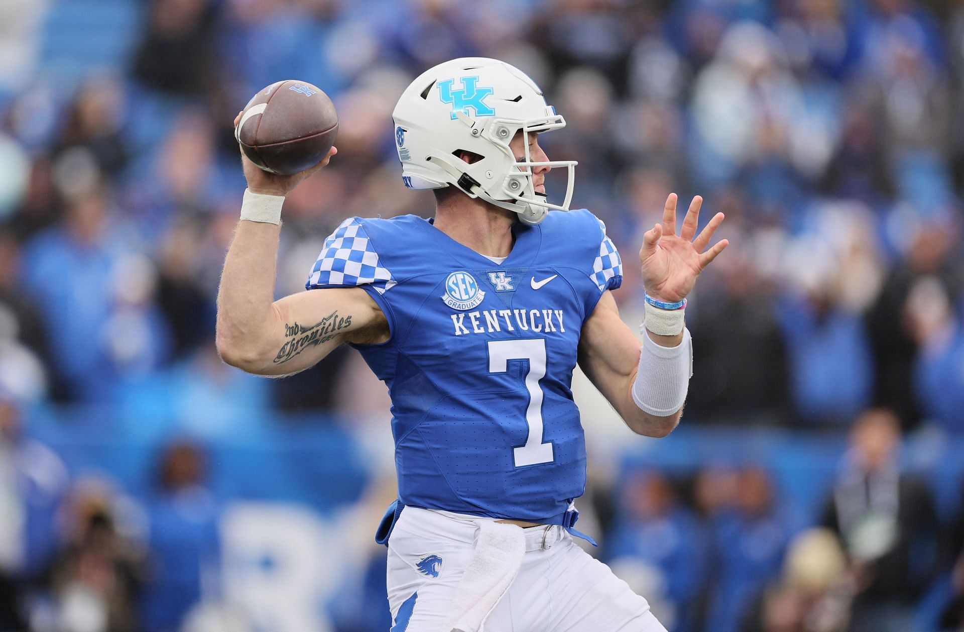 Will Levis during Vanderbilt v Kentucky