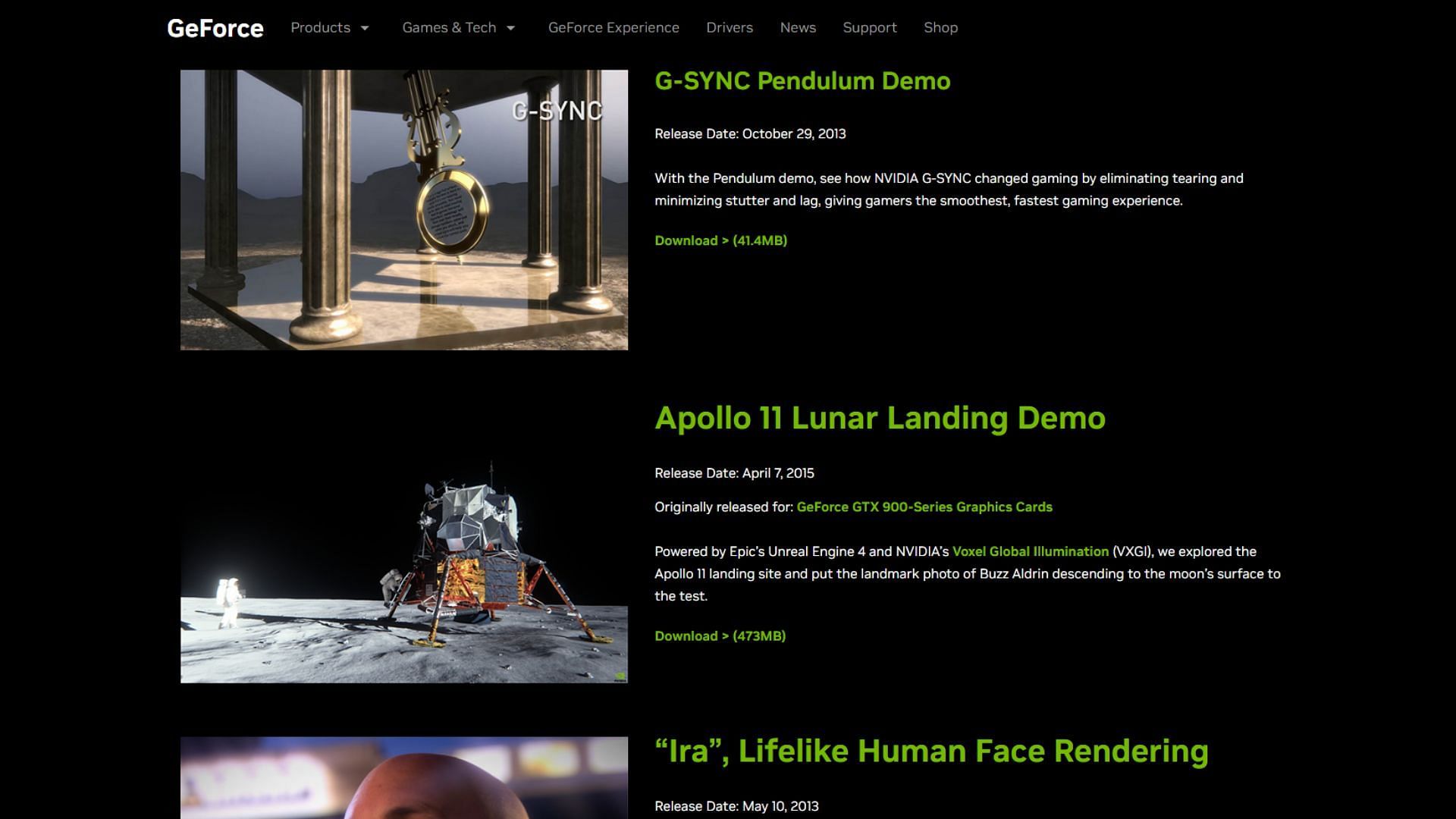 Pendulum Demo(Image via Nvidia)