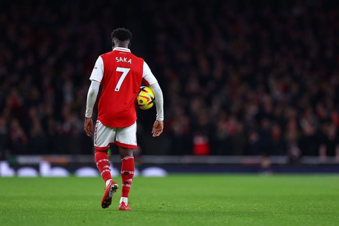 3 impressive stats from Bukayo Saka's season so far