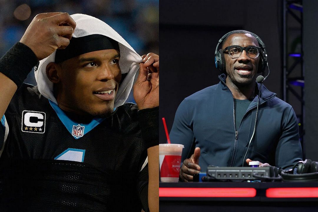 Cam Newton with Shannon Sharpe