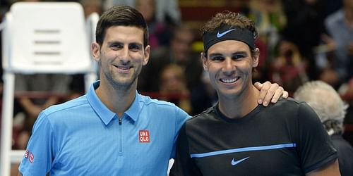 Novak Djokovic and Rafael Nadal pictured together