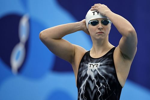 Katie Ledecky, competing in the Women's 400m Freestyle Final during the Toyota U.S. Open Championships