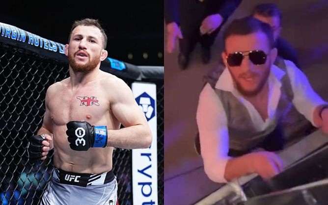 Watch: Merab Dvalishvili climbs railing to throw down against trash-talking fan at UFC San Antonio