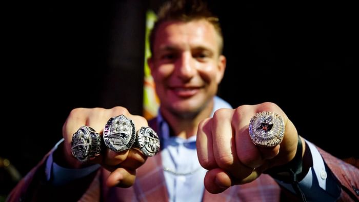 WATCH: Rob Gronkowski's Super Bowl rings are no longer his most-prized  possession