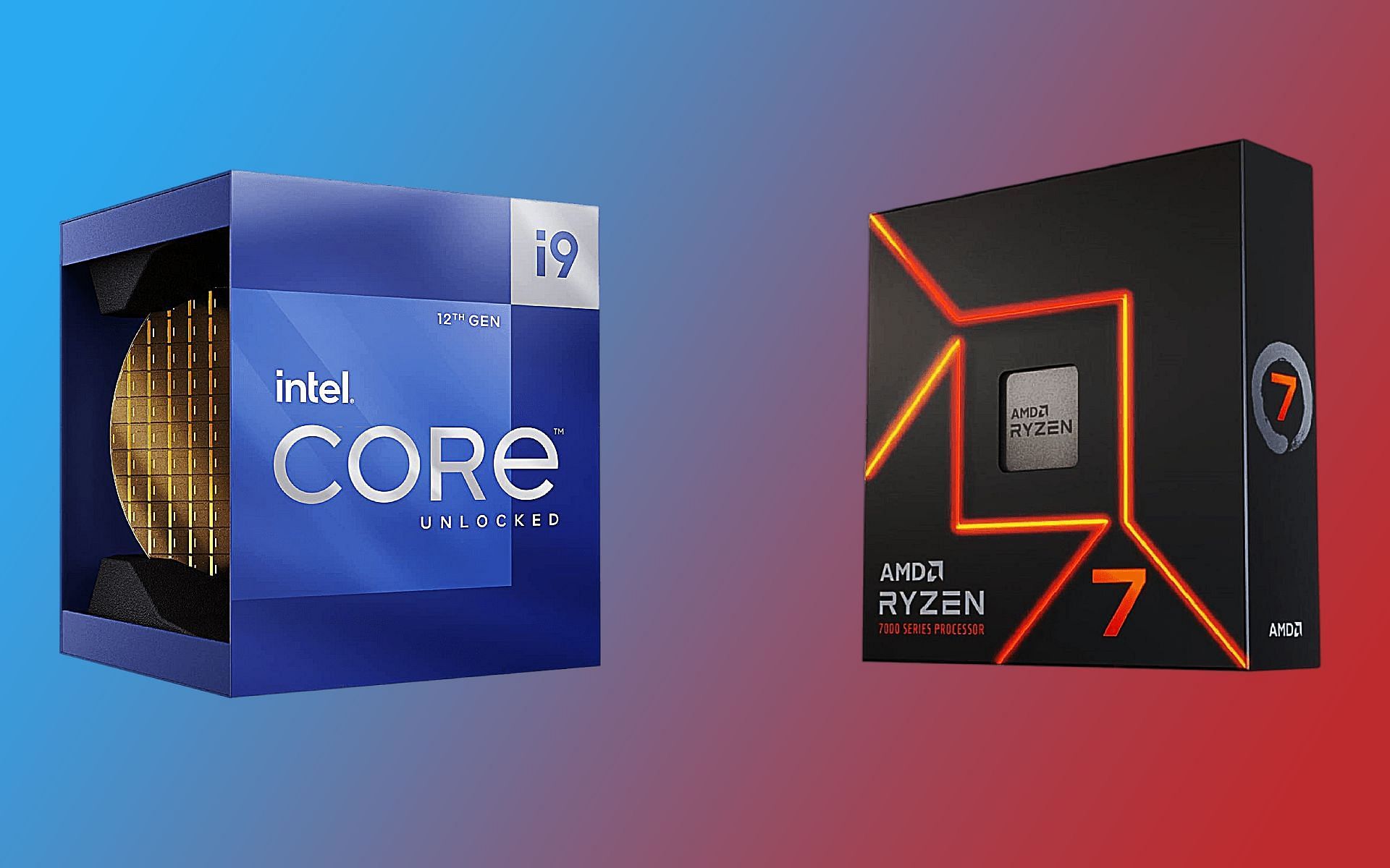 Intel Core i9 12900K vs Ryzen 7 7700X for gaming (Image via Sportskeeda)