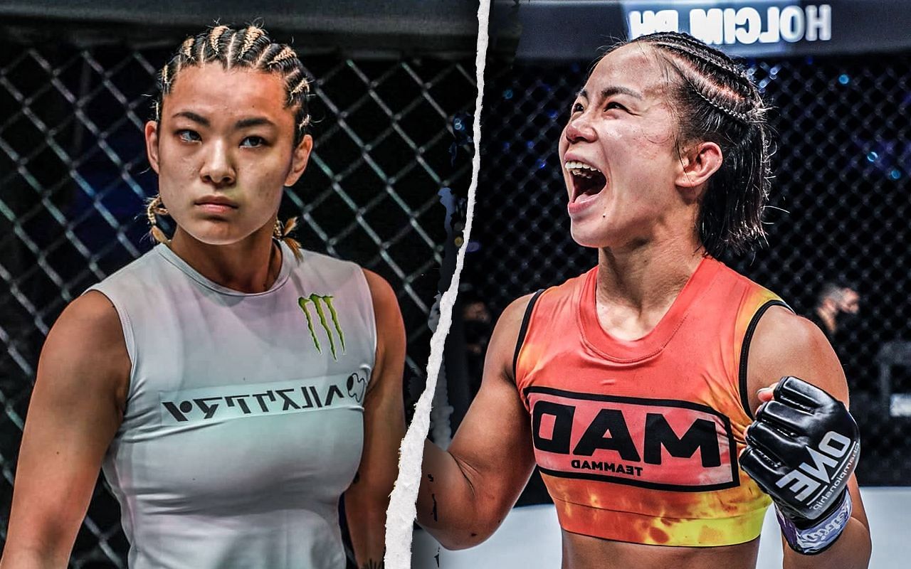 Itsuki Hirata (L) is considered the underdog against the favored Ham Seo Hee (R). | Photo by ONE Championship