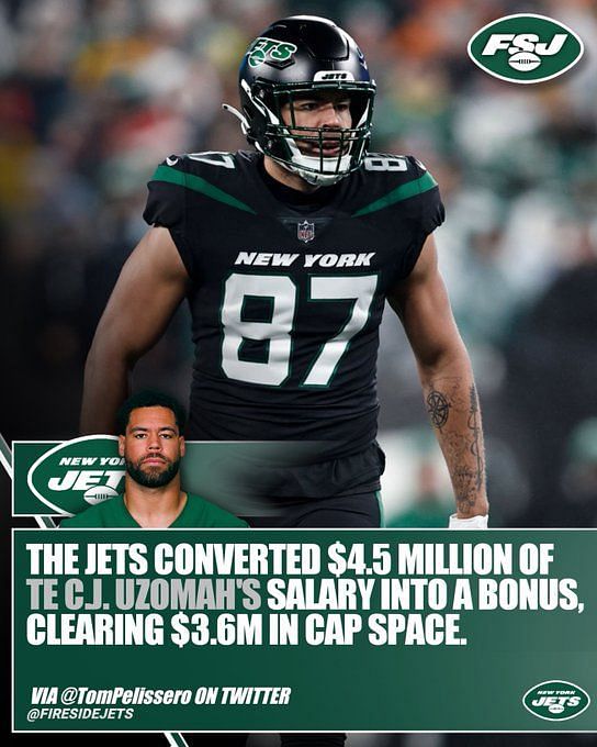 Could New York Jets trade TE C.J. Uzomah?