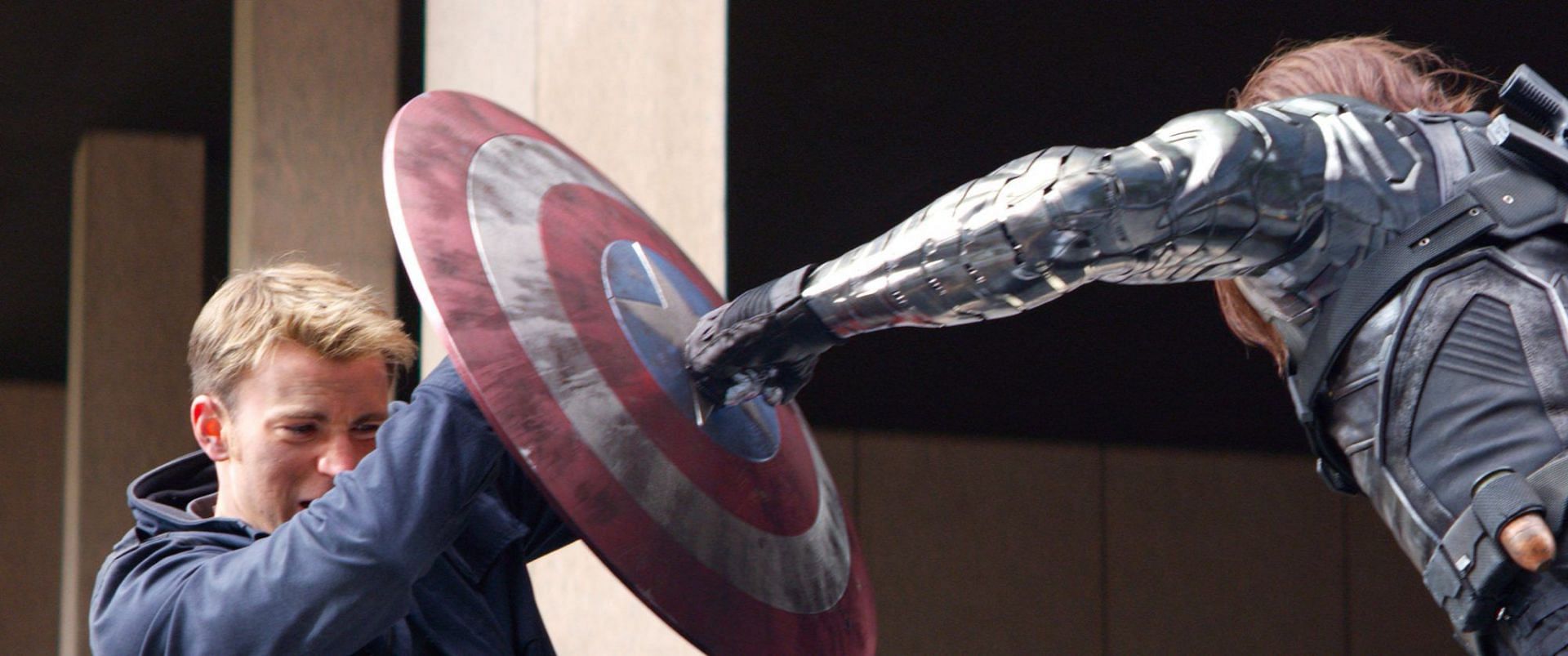 Captain America and the Winter Soldier&#039;s intense fight scene (Image via Marvel Studios)