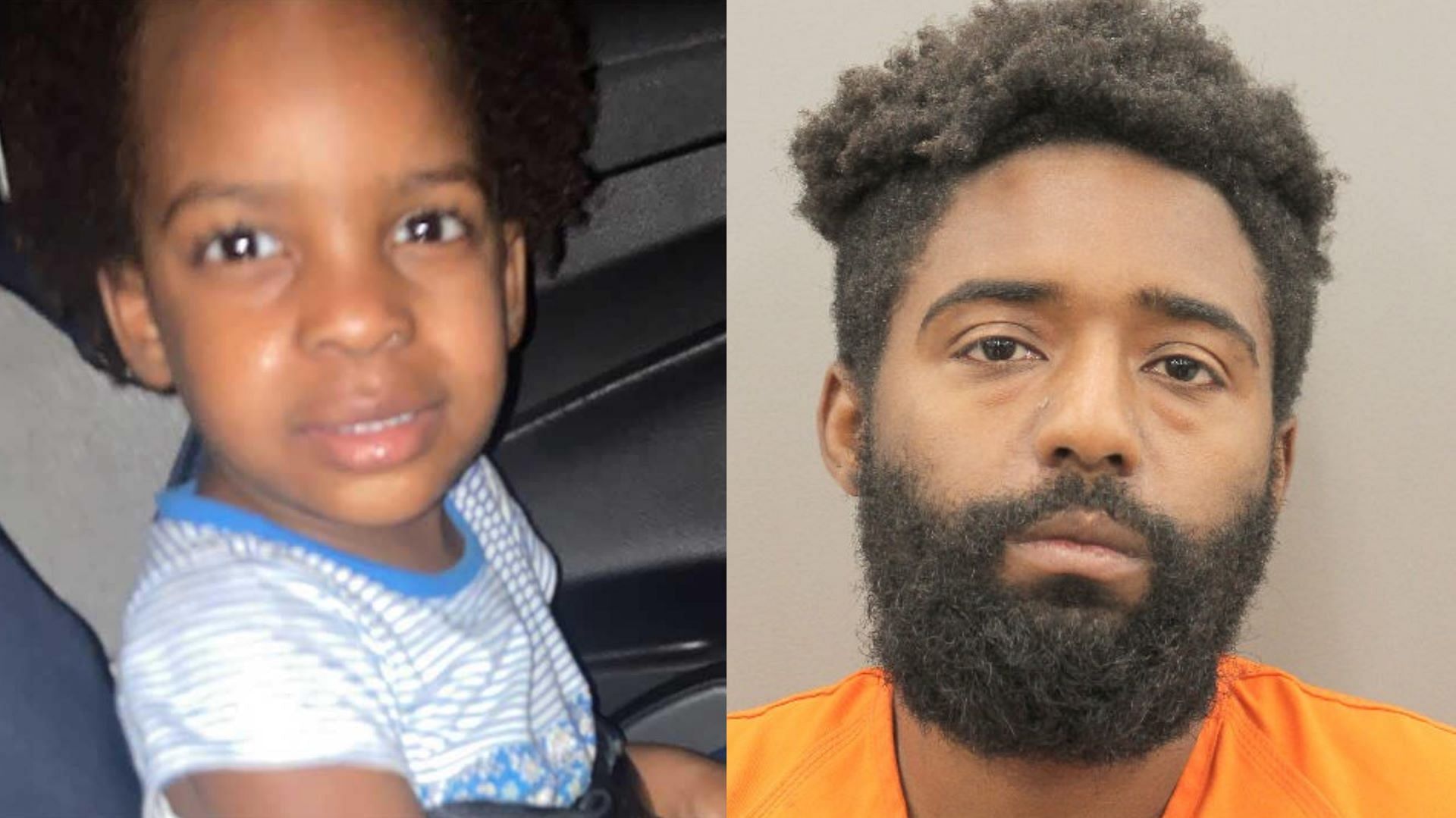 2-year-old Nadia Lee (left) is believed to be dead for which her father Jyron Charles Lee (right) is facing charges. (Images via Houston Police Department)