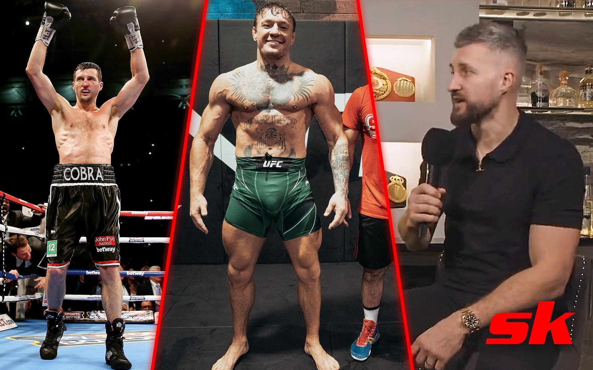 Carl Froch (left) Conor McGregor (center) [Image courtesy @thenotoriousmma on Instagram, @Carl_Froch on Twitter]