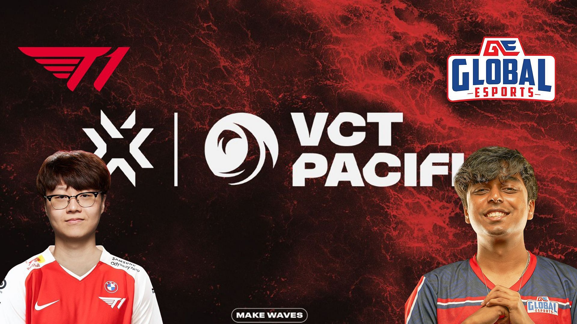 T1 vs Global Esports at VCT Pacific League (Image via Sportskeeda)