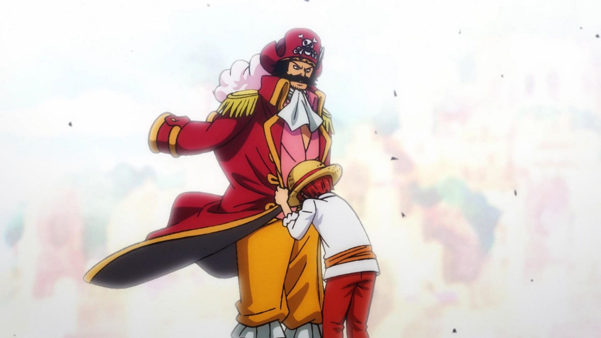 As Roger&#039;s apprentice, Shanks inherited his techniques and ideals (Image via Toei Animation, One Piece)