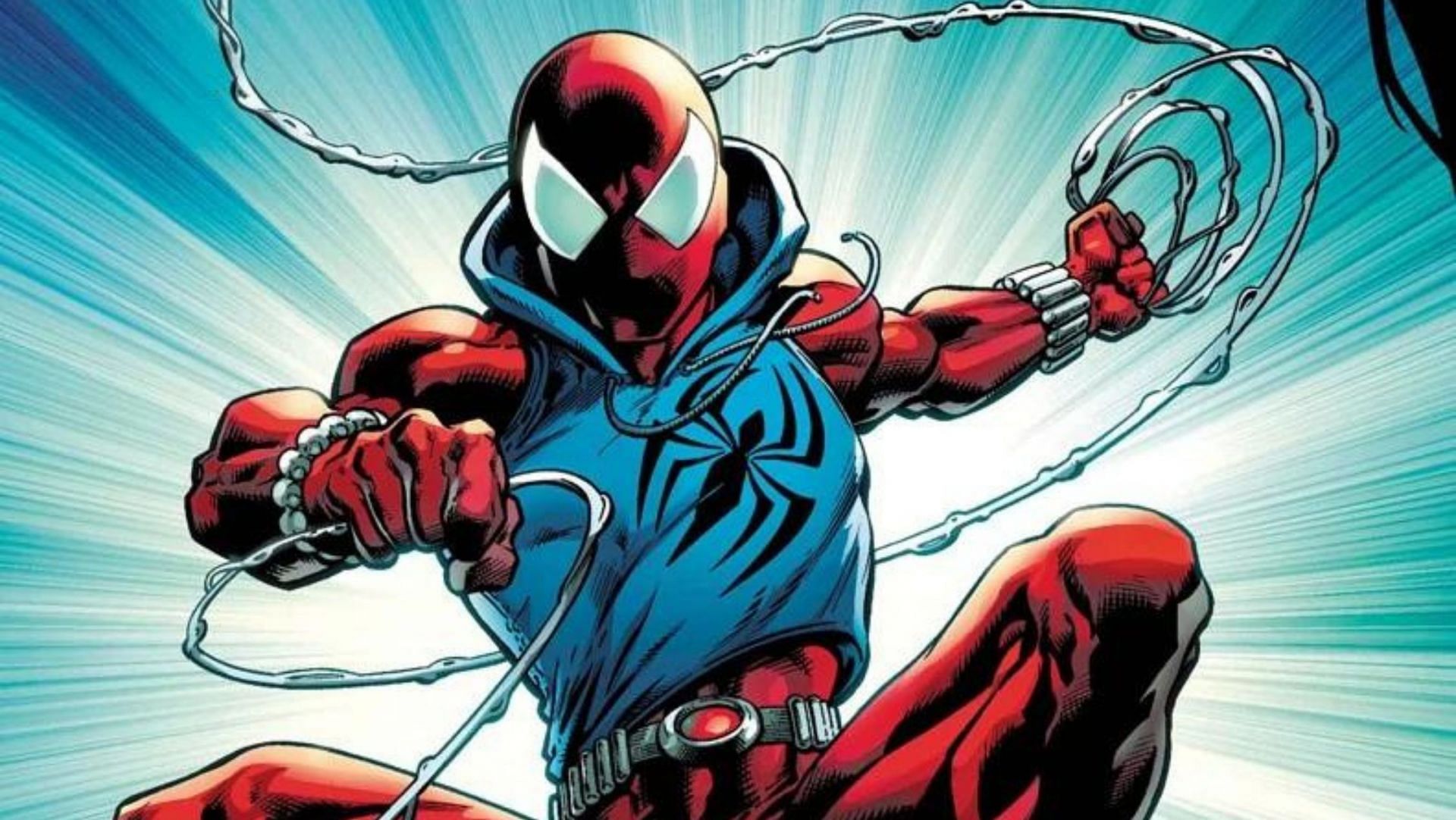 As the clone of Peter Parker, Ben Reilly dons his own suit and takes up the mantle of hero (Image via Marvel Comics)