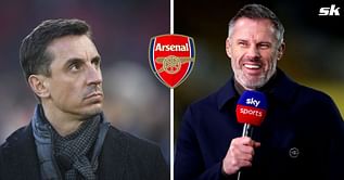 “Leadership on show” – Jamie Carragher mocks Gary Neville over his claim about Arsenal star