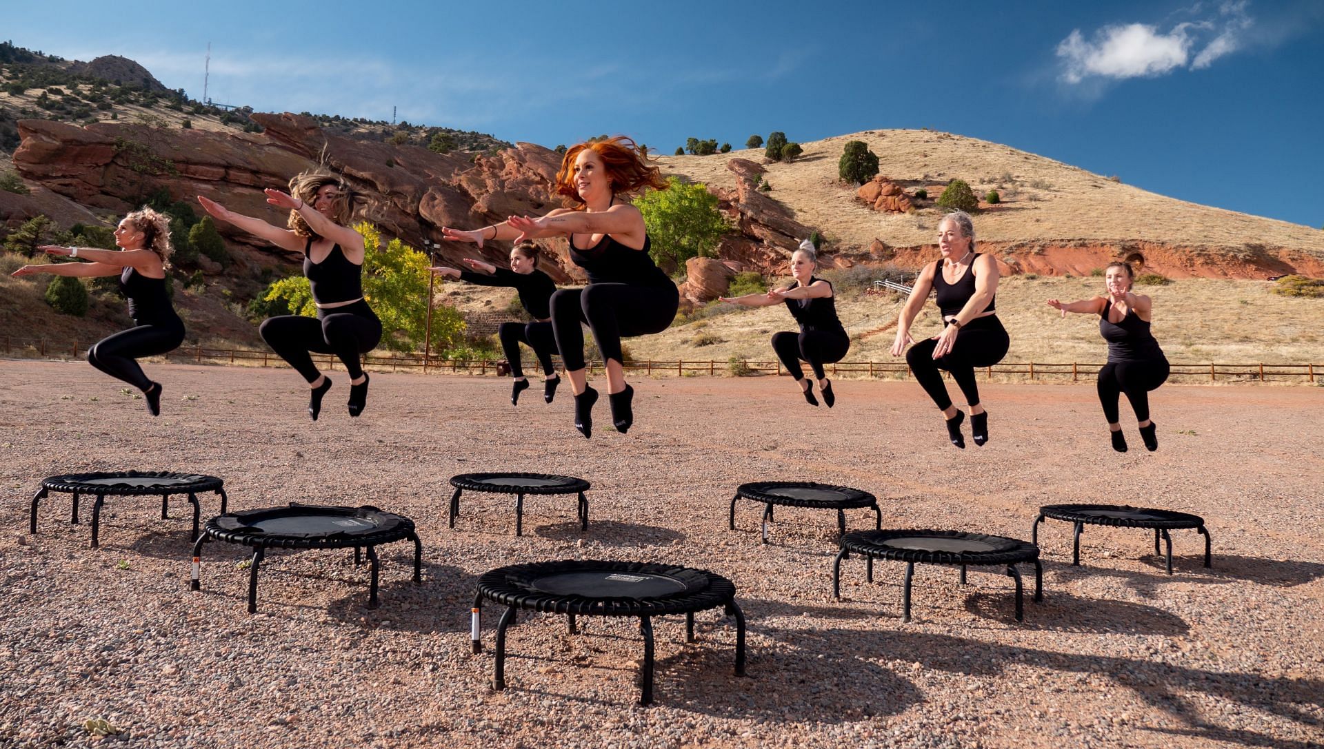 Trampoline rebounding can be a fun way to exercise (Image via Unsplash @Memento Media)