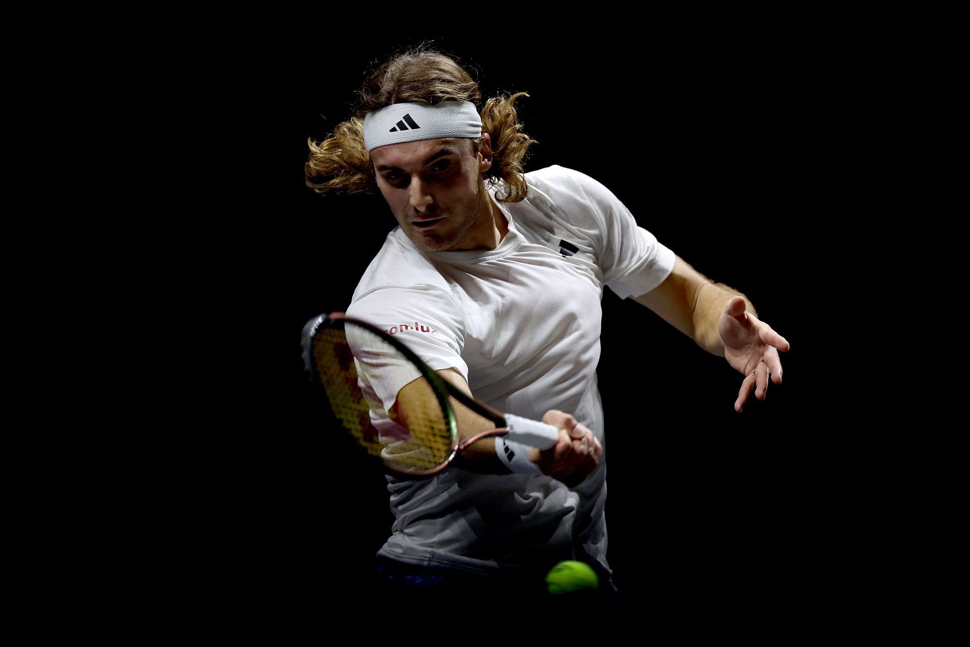 Stefanos Tsitsipas in action at the ABN AMRO Open in Rotterdam