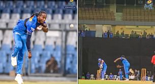 [Watch] Jofra Archer bowls unplayable deliveries to MI teammates Rohit Sharma and Ishan Kishan ahead of IPL 2023