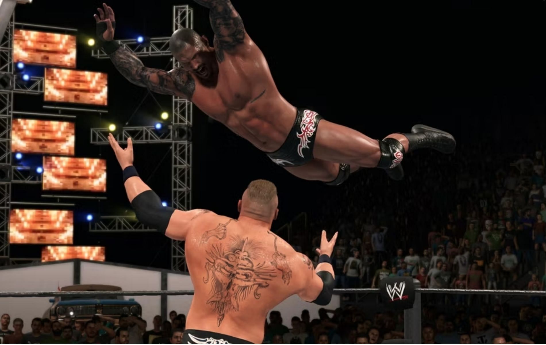 Take your opponents by surprise with Catch Finishers in WWE 2K23 (Image via 2K Games)