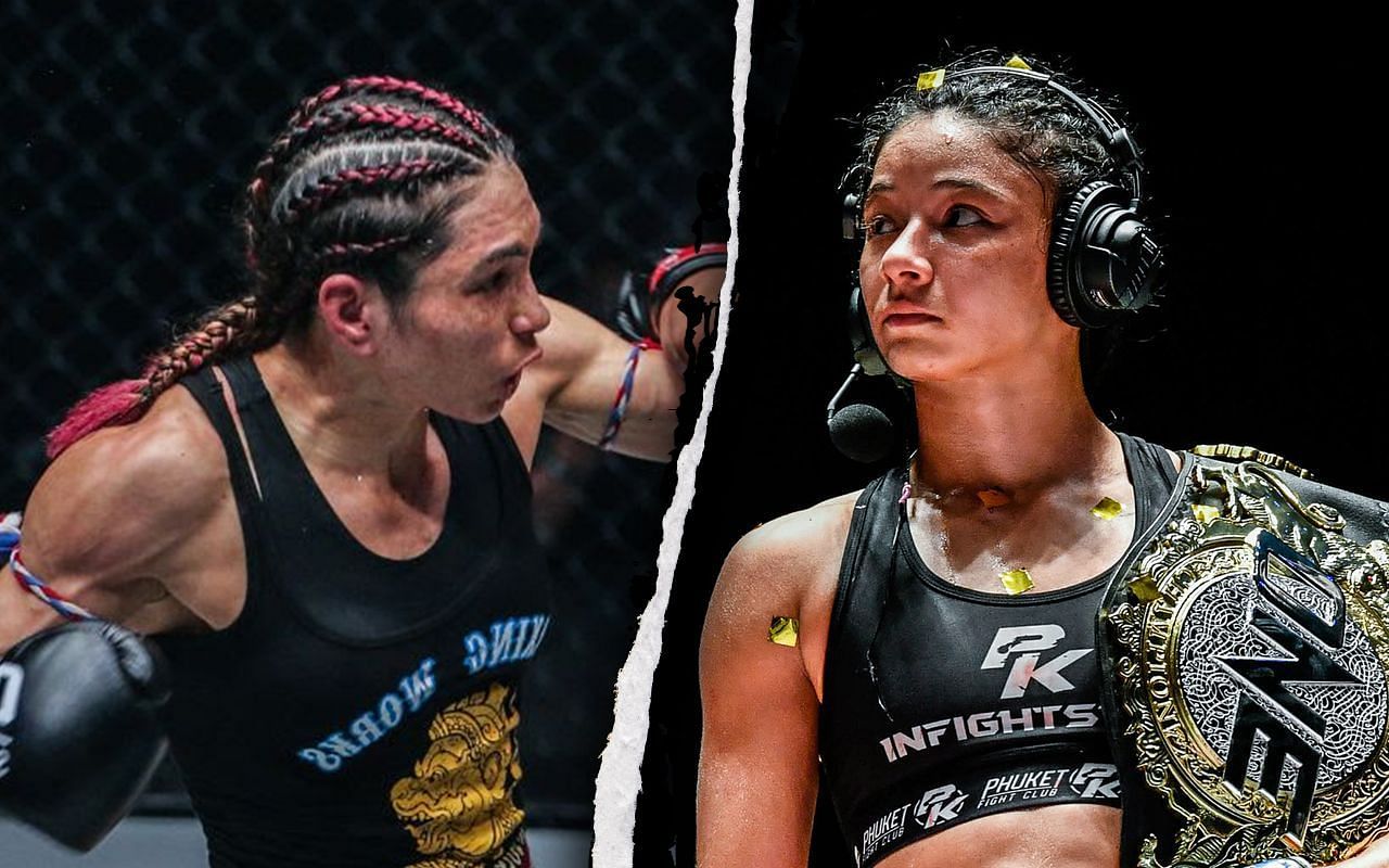 Janet Todd (Left) faces Allycia Hellen Rodrigues (Right) at ONE Fight Night 8