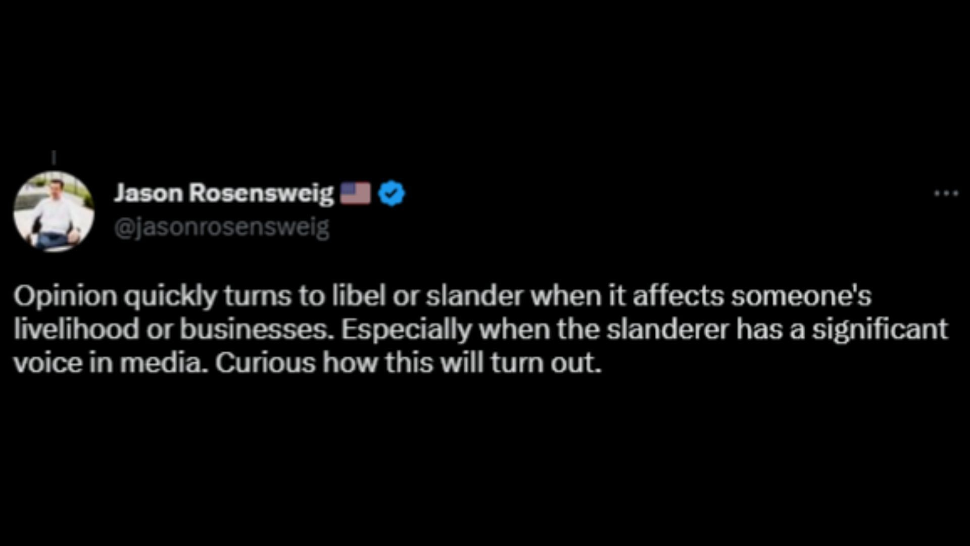 Screenshot of a Twitter user remarking on the satirical article claiming Musk is suing Whoopi Goldberg. (Image via Twitter)