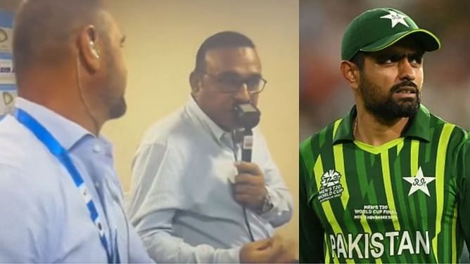[Watch] "What's Babar Azam's strike rate?" - Simon Doull stuns Aamer Sohail in a heated argument on air during AFG vs PAK