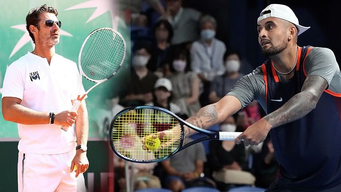 Nick Kyrgios reacts to Serena Williams' ex-coach Patrick Mouratoglou calling his serve the best of all time