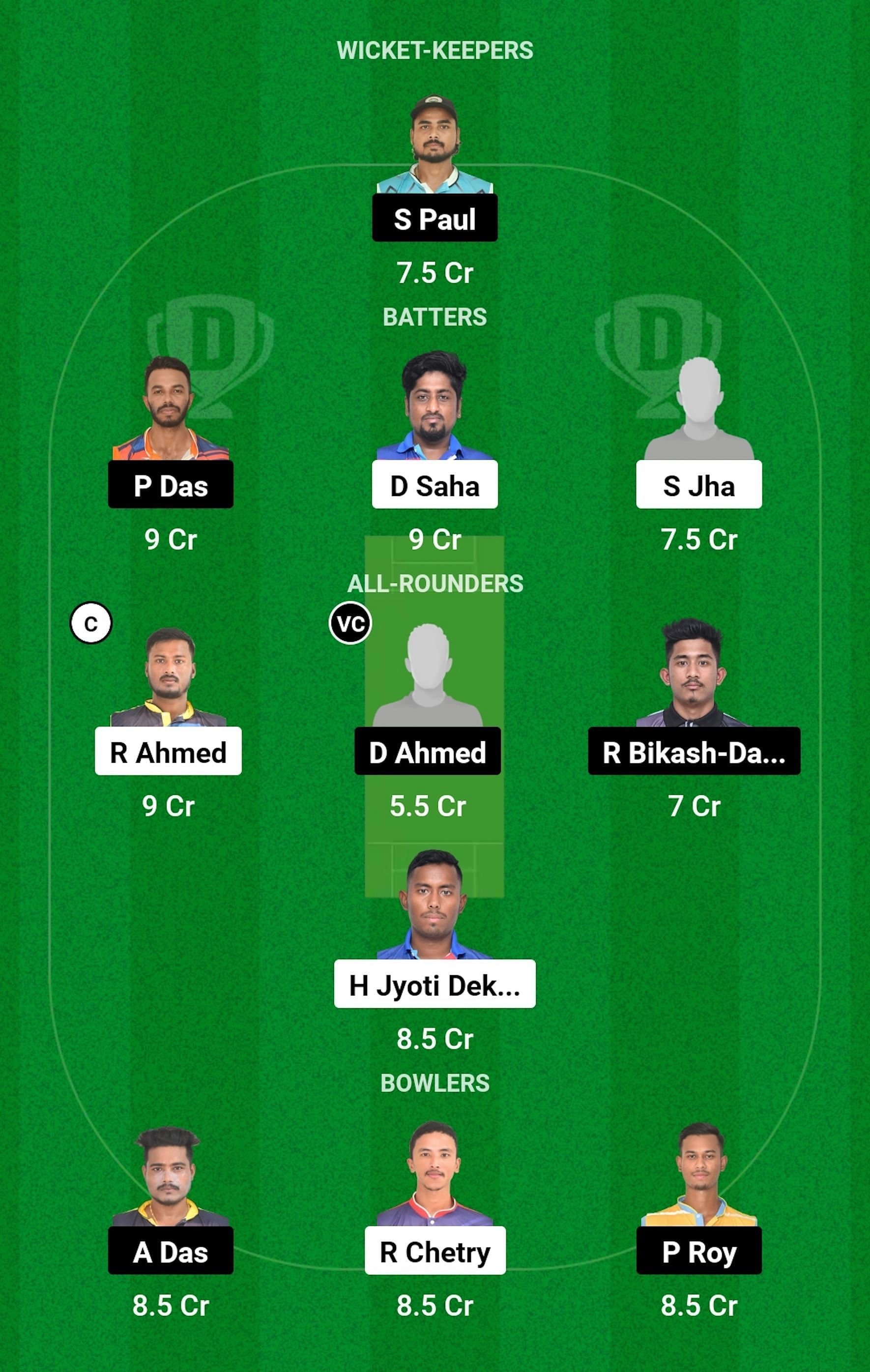 BDM vs CLT Dream11 Prediction, Match 22, Grand League