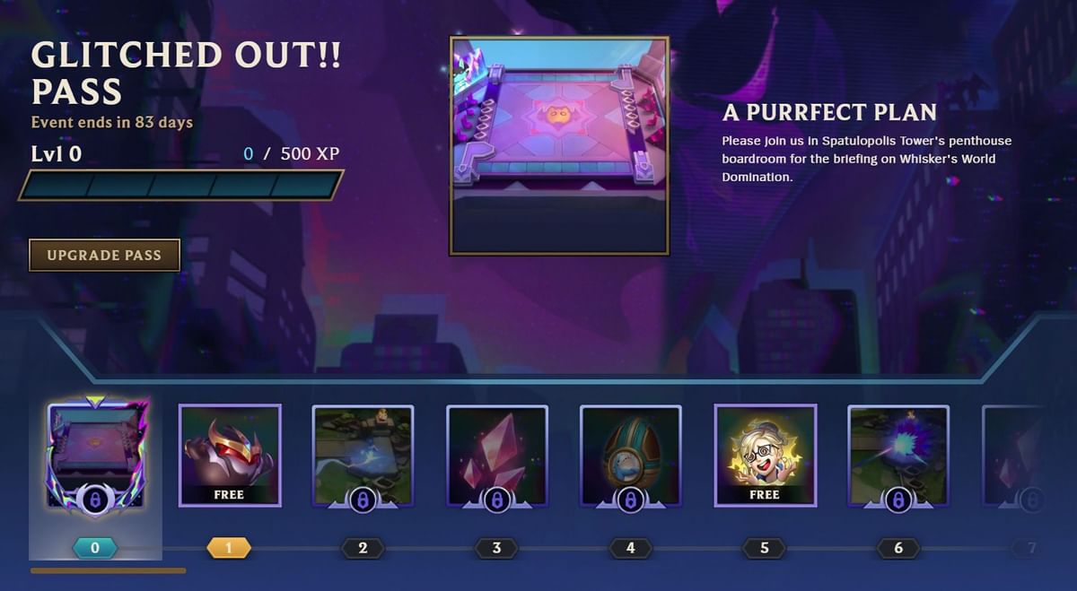 Teamfight Tactics (TFT) Set 8.5 Glitched Out Battle Pass All tiers and rewards