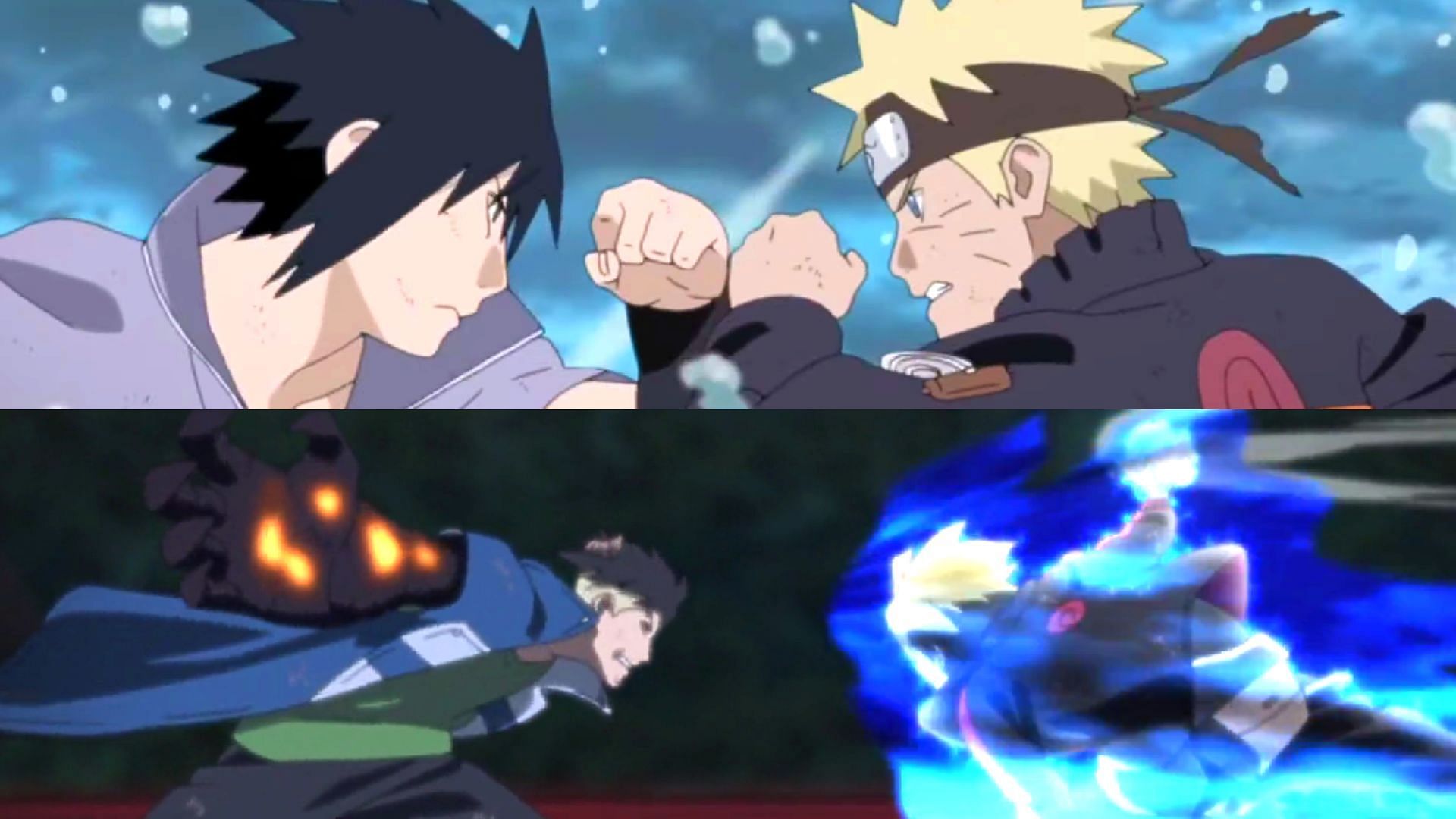 Naruto, Shikamaru, Kawaki VS Momoshiki Boruto and Code Full Fight