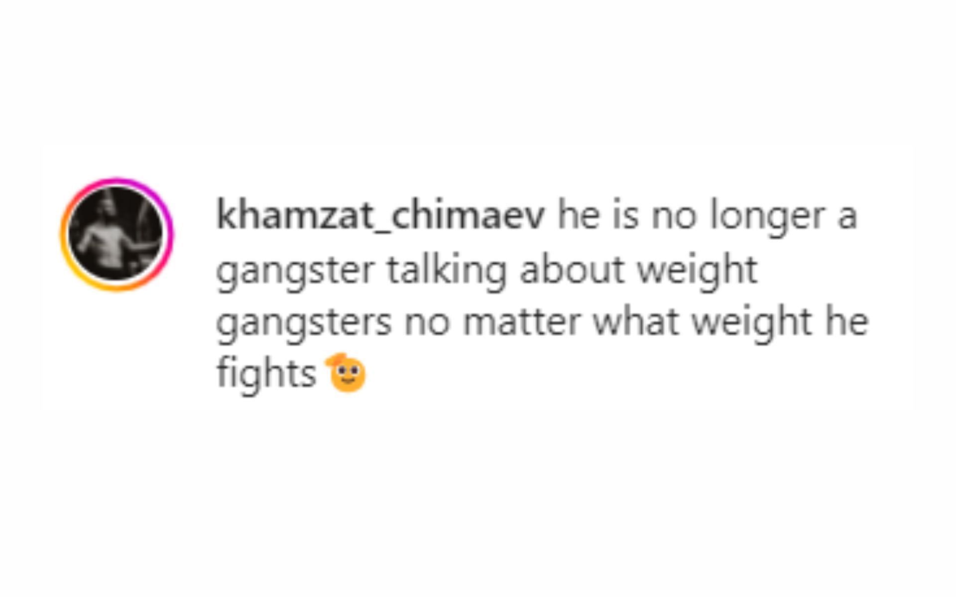 Chimaev responds to Masvidal's comments