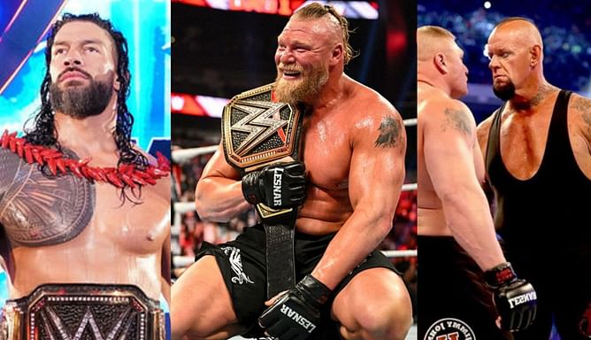 Brock lesnar ने WrestleMania में कितने मैच लड़े हैं और किन-किन Superstars को हराया है?