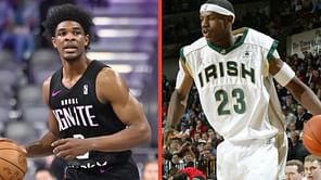 How does LeBron James at 18 years of age compare to Scoot Henderson? Exploring truth behind viral picture exhibiting physical differences between them