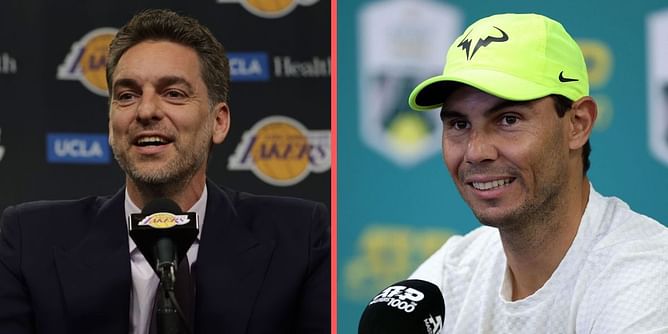 "Shows what Pau has meant for the most important league in the world" - Rafael Nadal pays tribute to Pau Gasol as LA Lakers retire Spaniard's jersey