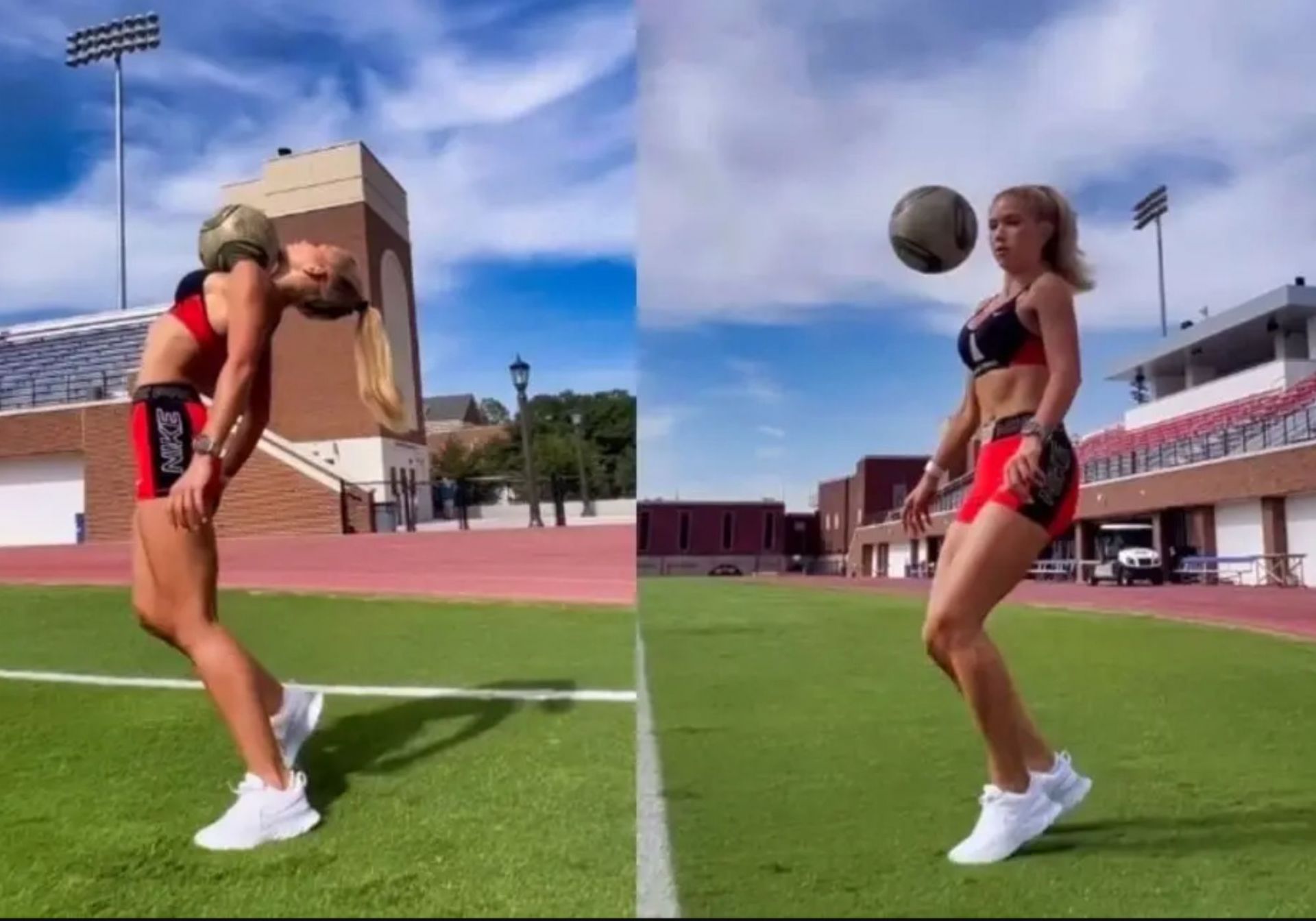 Kansas City Chiefs heiress Gracie Hunt flaunting her soccer skills