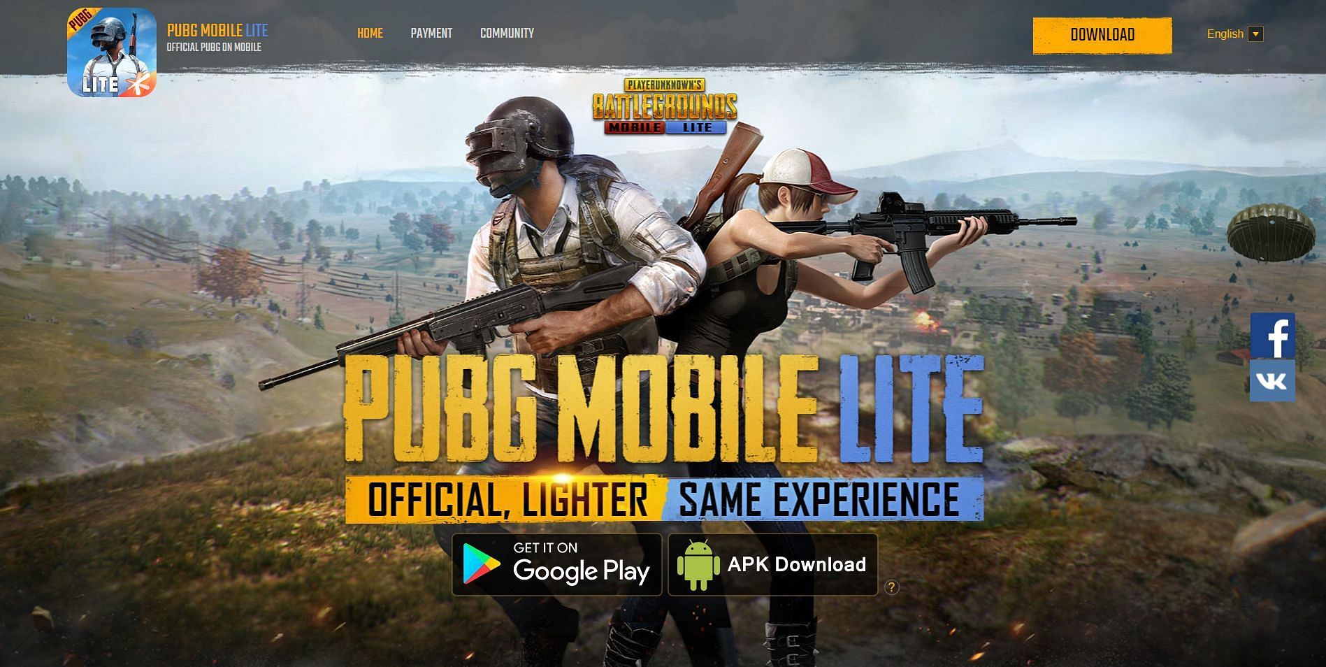 You can visit the official website of the game to download the APK file (Image via Tencent)