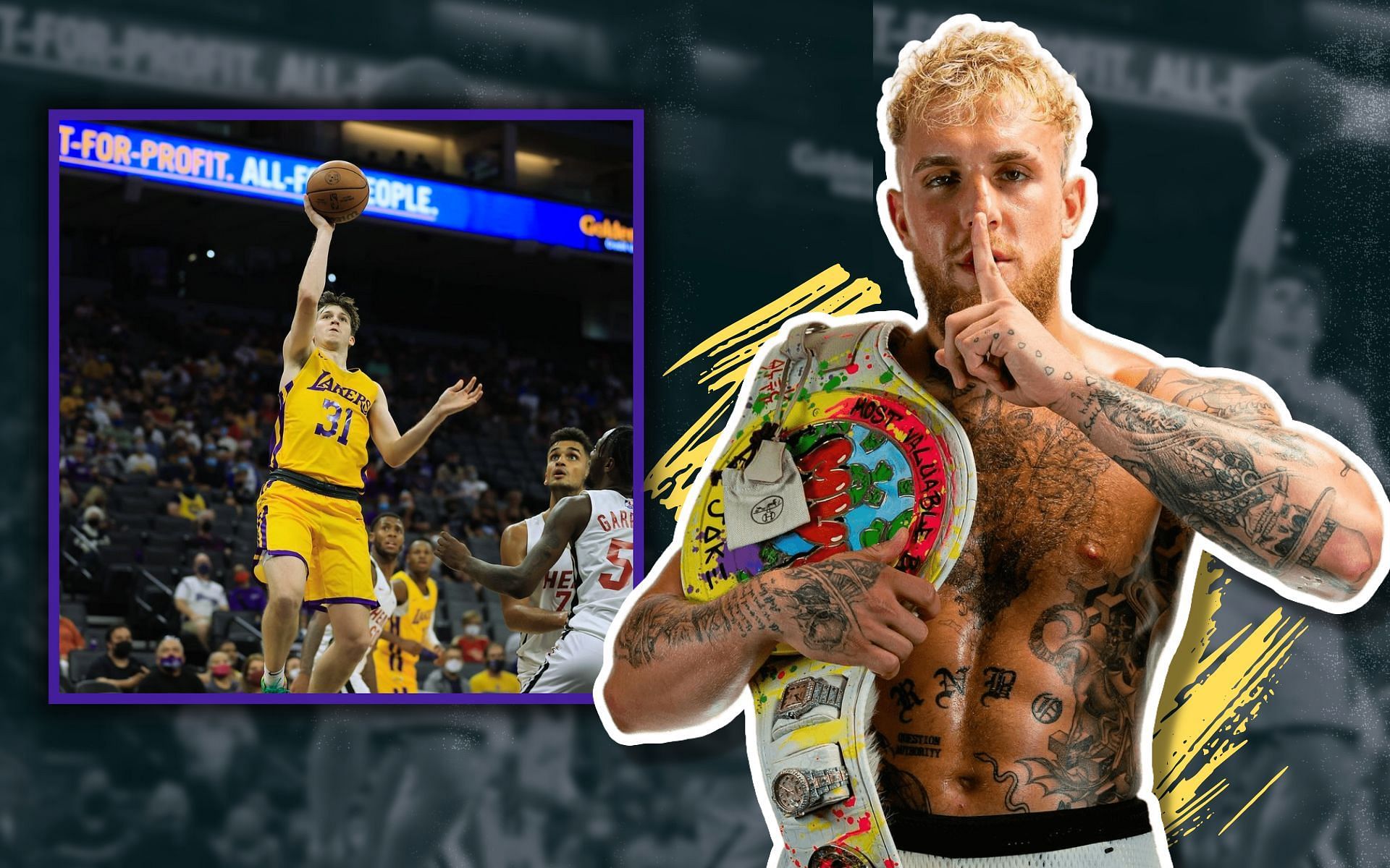 Jake Paul heaps praise on rising Los Angeles Lakers star [Image credits: @jakepaul and @austinreaves12 on Instagram]