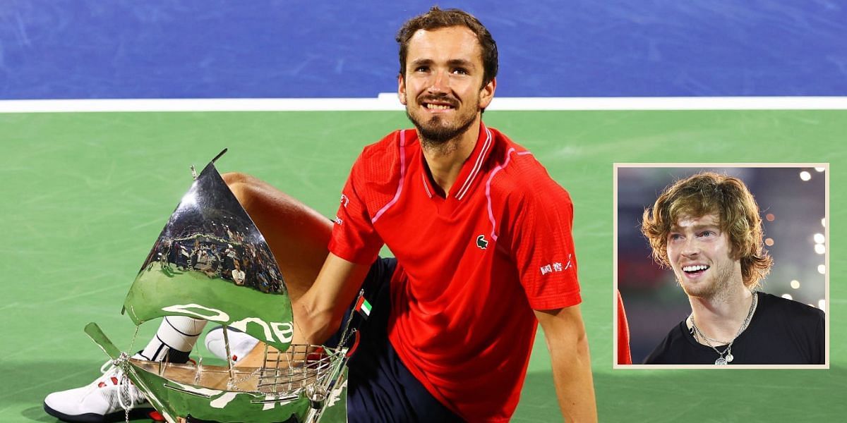 Daniil Medvedev denied Andrey Rublev successful title defense at the 2023 Dubai Tennis Championships