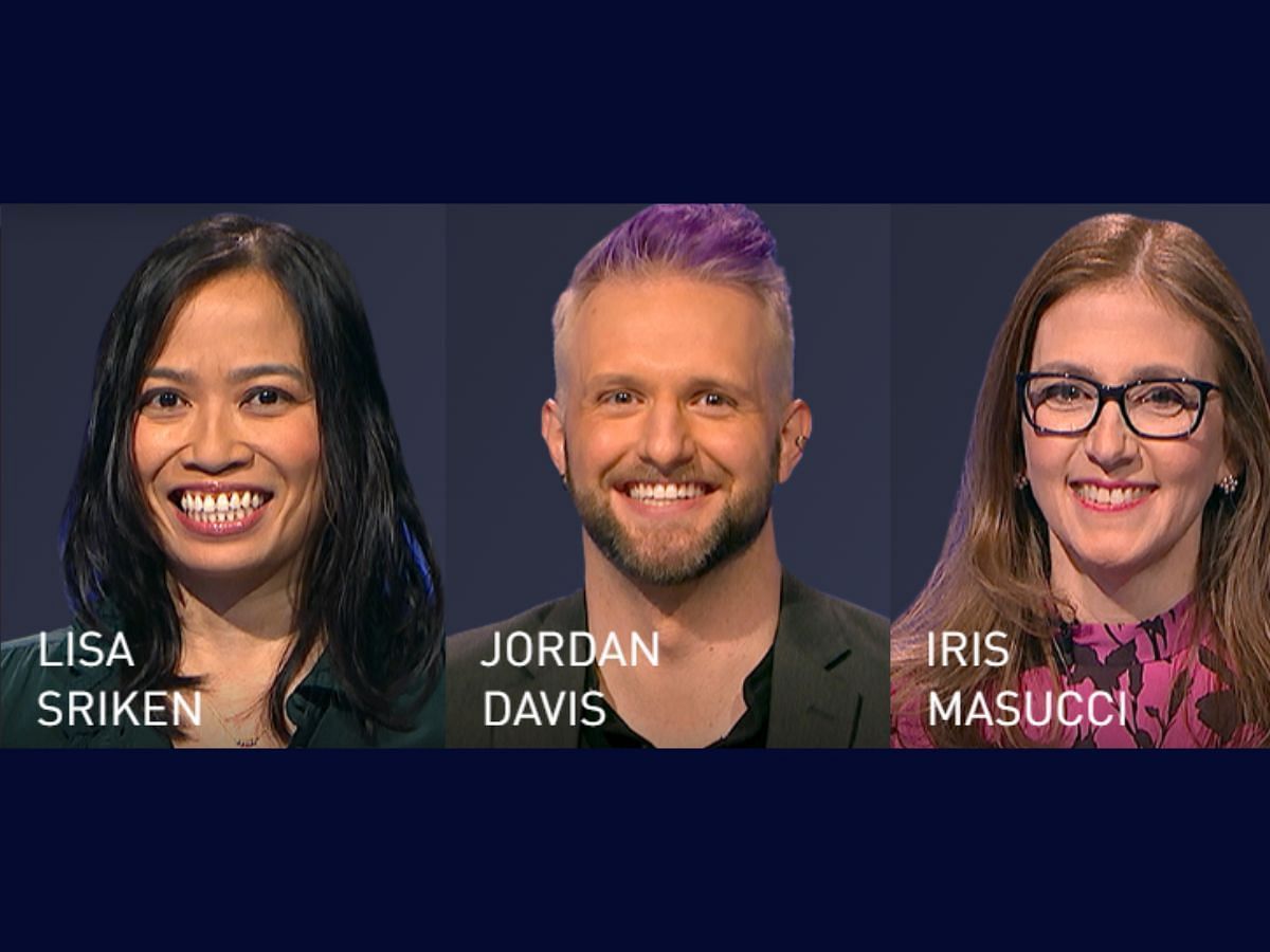 3 contestants try to win Jeopardy! (Image via  jeopardy.com)