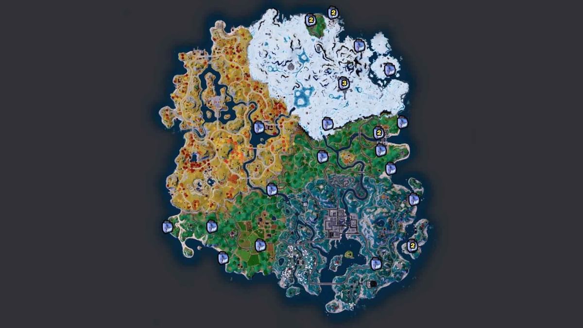 All Ice Machine locations in Fortnite Chapter 4 Season 2