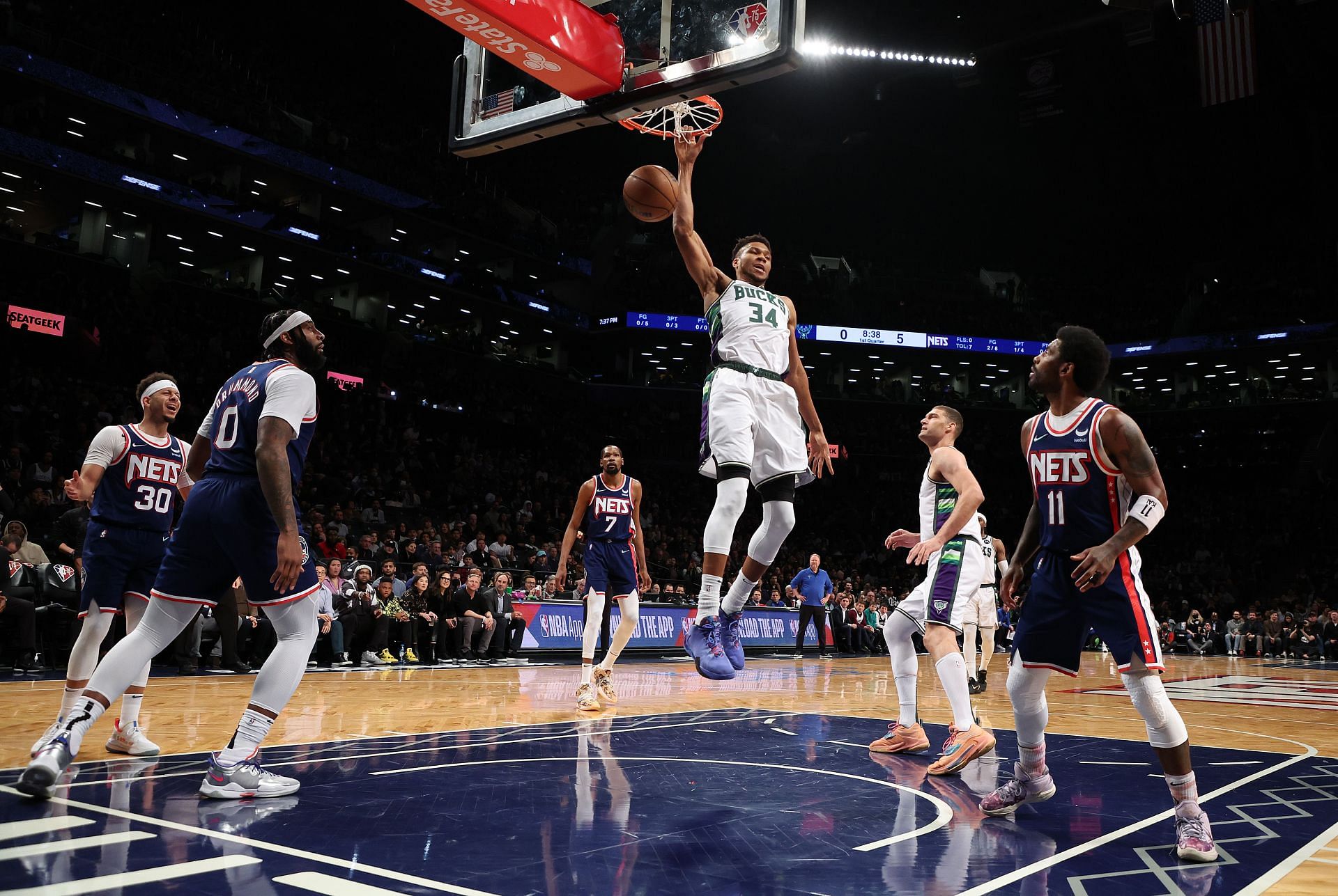 Milwaukee Bucks v Brooklyn Nets