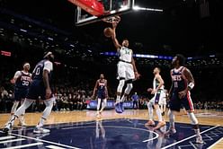 Watch: Giannis Antetokounmpo gets Bucks squad hyped after hammering down two back to back dunks on Brooklyn Nets