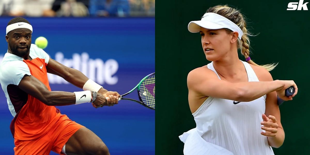 Frances Tiafoe (L) and Eugenie Bouchard (R)