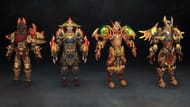 Hunter (Heroic), Monk, Demon Hunter, and Evoker in World of Warcraft: Dragonflight (Image via Blizzard Entertainment)