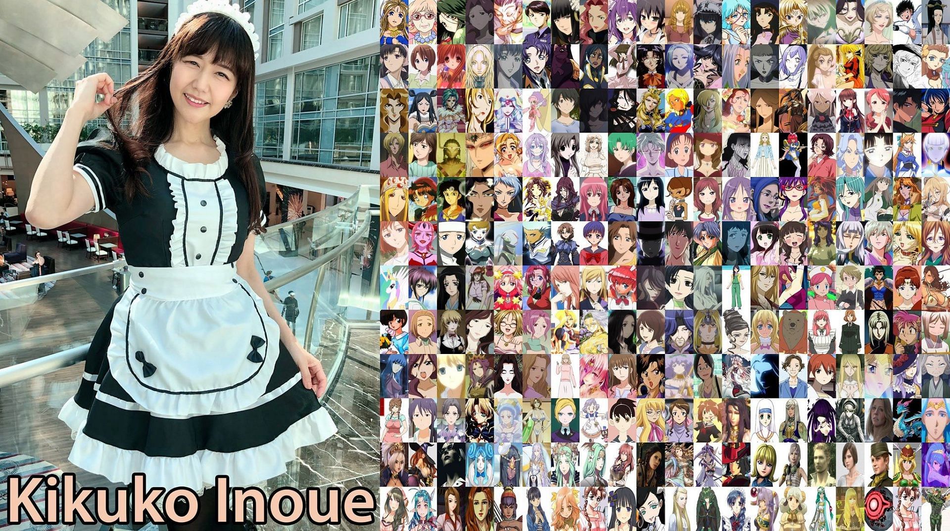 Some of her Japanese VA&#039;s past roles (Image via Seiyuu)