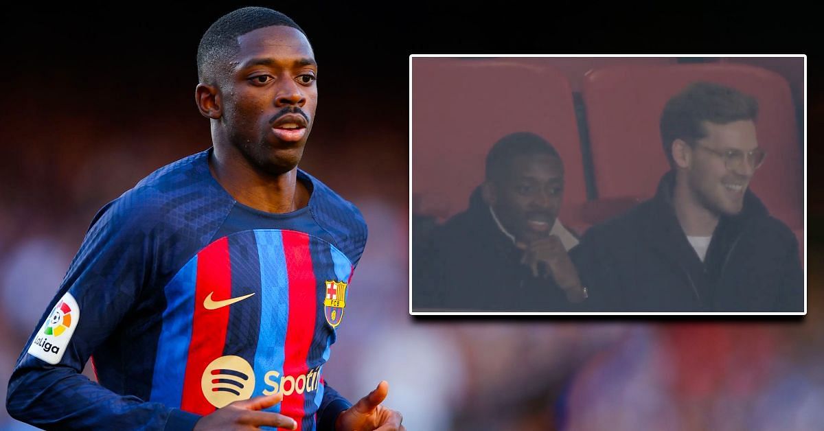 Barcelona star Ousmane Dembele was seen in the director