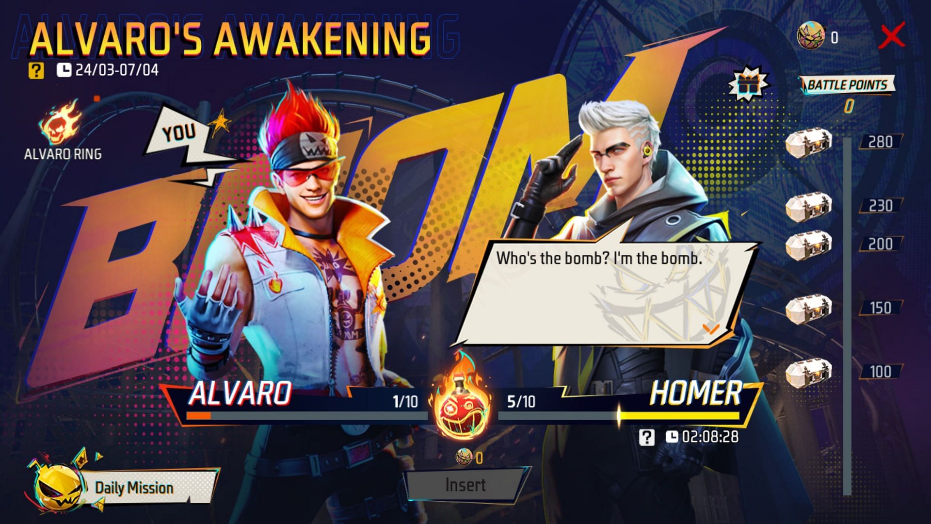 The new event interface in Free Fire MAX (Image via Garena)