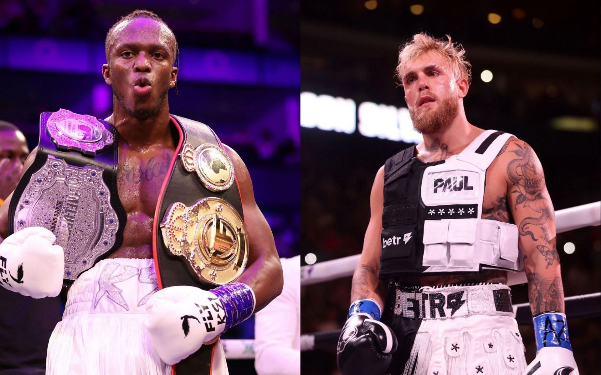 (Left) KSI and Jake Paul (Right) (Image Credits; Getty Images)